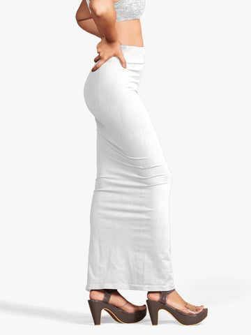 WHITE Saree petticoat